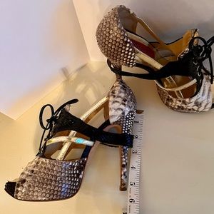 Massimo Doganna Python Heels Size 36